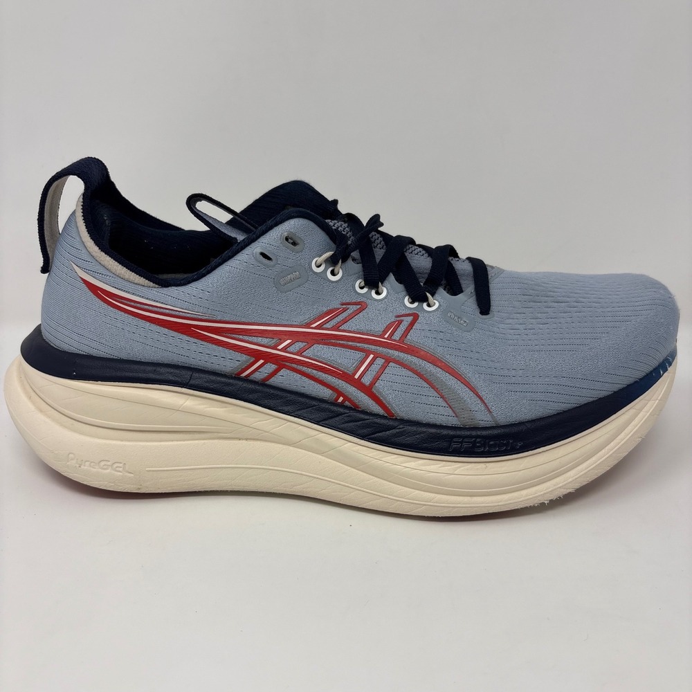 ASICS Gel-Nimbus 28 Womens Size 10 Blue Red Athletic Running Shoes (1012C056)